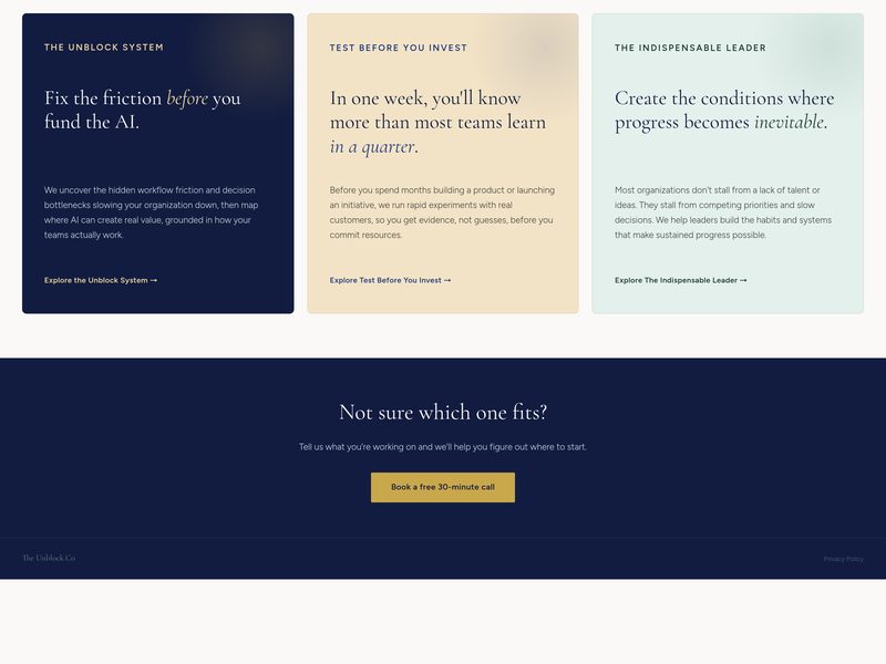 The Unblock Co. website